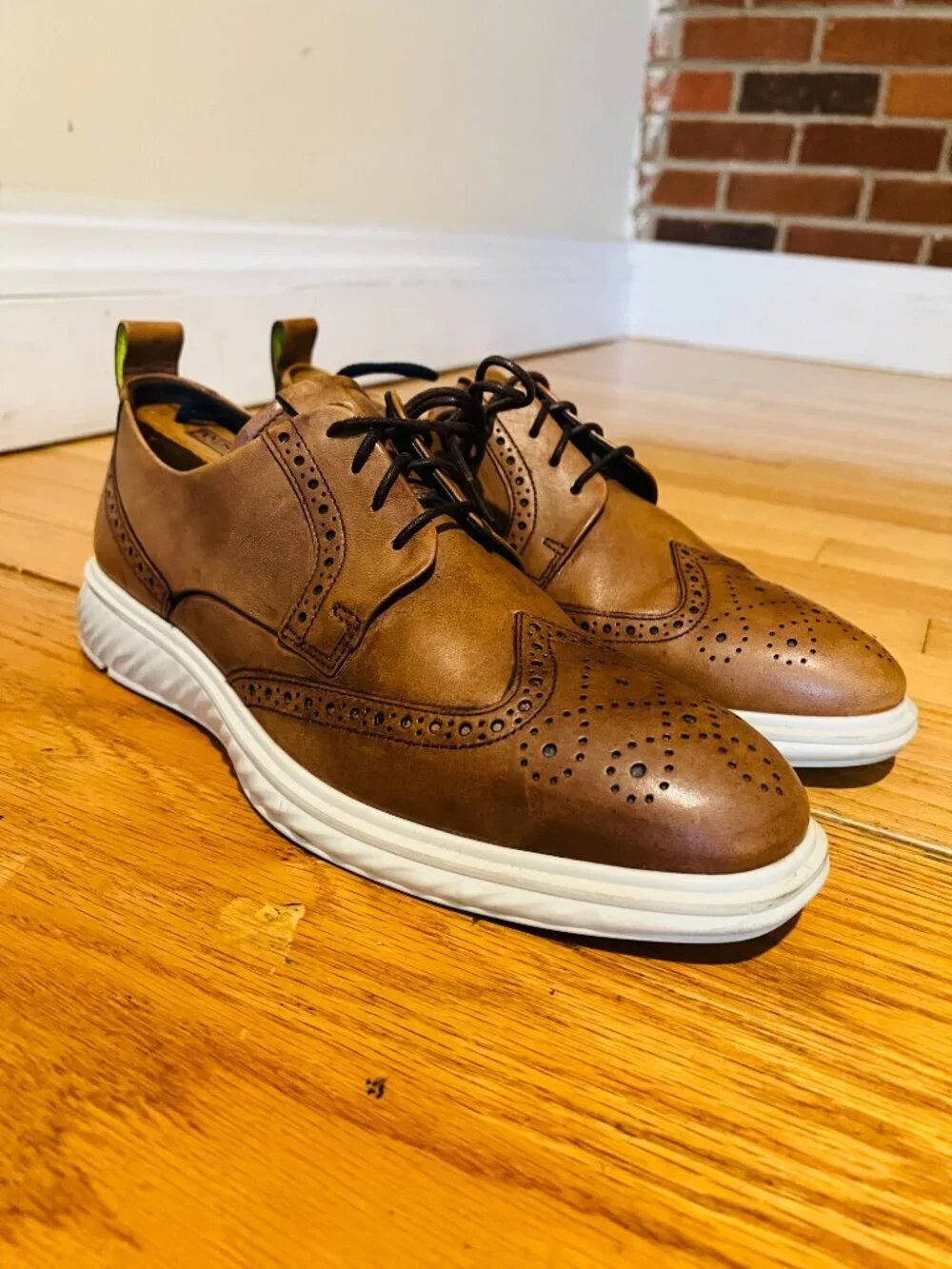 ECCO ECCO ST.1 Hybrid Lite Wingtip Oxford Men's 43 US 9 Comfort Dress Shoes